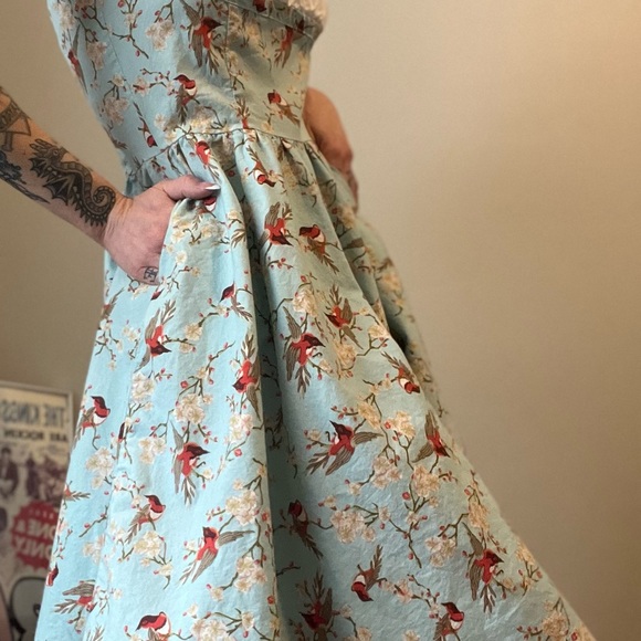 Bernie Dexter Novelty Print Dress L - Picture 4 of 7